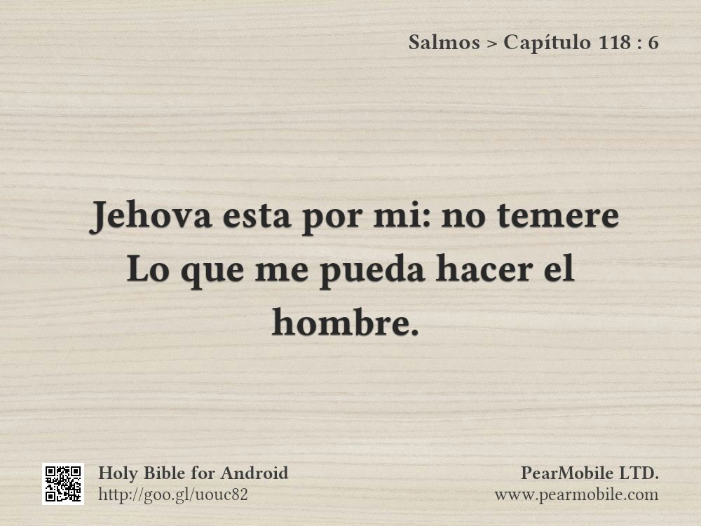 Salmos, Capítulo 118:6